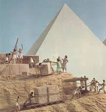 Construction pyramid of Giza