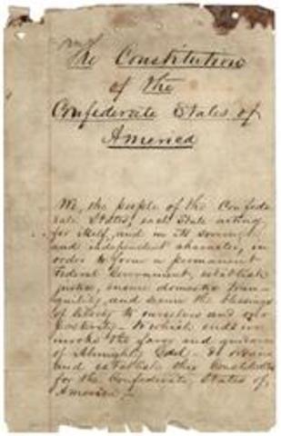 The South Creates a Government