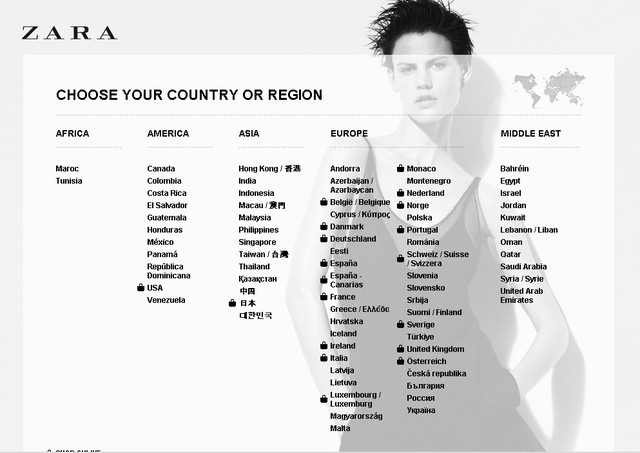 Zara inicia a vender sus productos