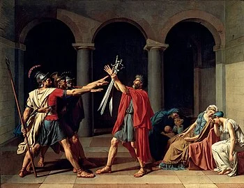 Oath of the Horatii, by Jacques-Louis David