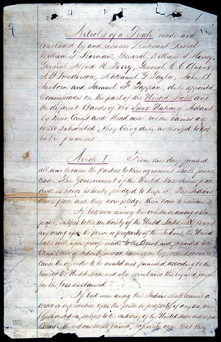 Sioux Treaty of 1868