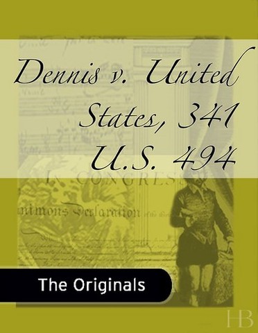 Dennis vs. United States