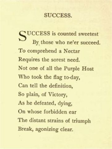 Success is Counted Sweetest