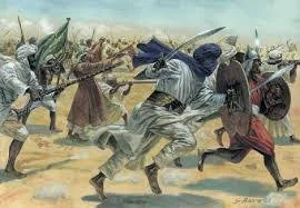 In 1591 the Moroccan army invaded songhay. The Songhay were caught unawares and were defeated by the superior fire power of the Moroccan army. Morocco won