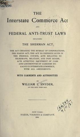 Interstate Commerce Act