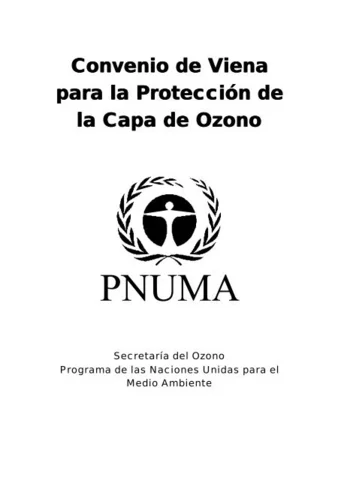 Convención de Viena para la Protección de la Capa de Ozono (Viena, Austria)