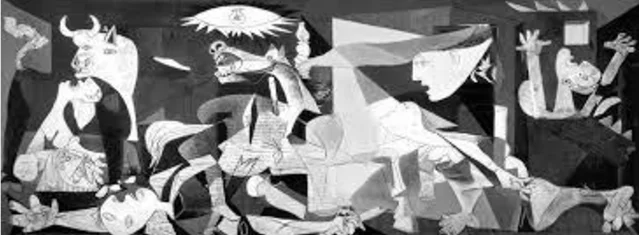 Guernica, by Pablo Picasso, now in the National Museum Reina Sofia, Madrid.
