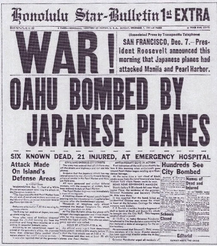 Pearl Harbor bombed