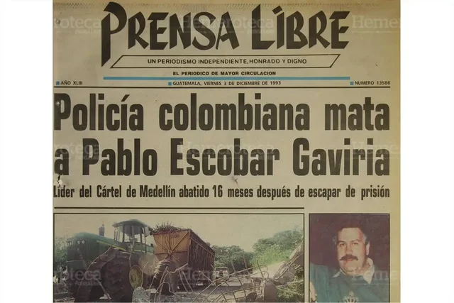 Muerte de Pablo Escobar en Medellín