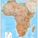 Africa wall map physical ct00406