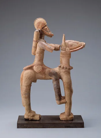 Equestrian figure made in Mali