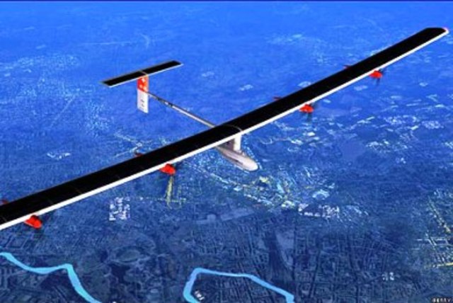 η πρώτη διεθνής πτήση του ηλιακού αεροπλάνου