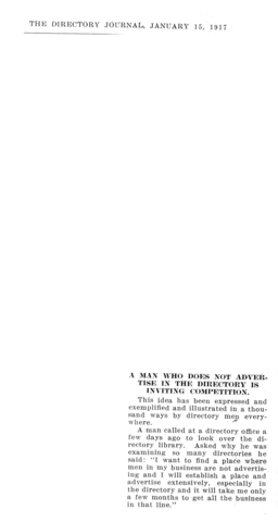 Don't Invite Competition