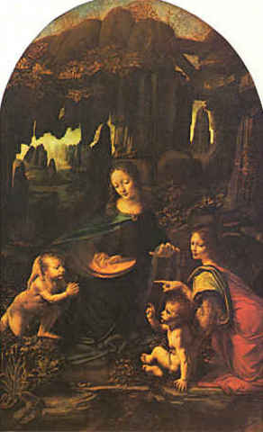 Leonardo da Vinci, Madonna of the Rocks, 1483. High Renaissance.