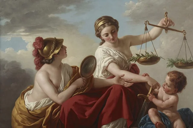 Justice disarmed by innocence  ( Art ) Louis jean