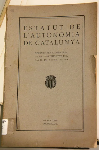 Aprovació de l'Estatut d'Autonomia de Catalunya.