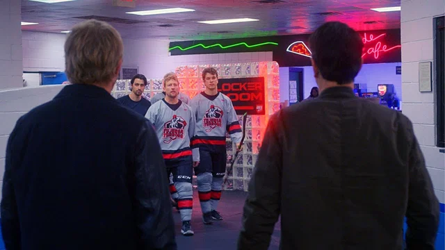 Johnny and Daniel attend a hockey game