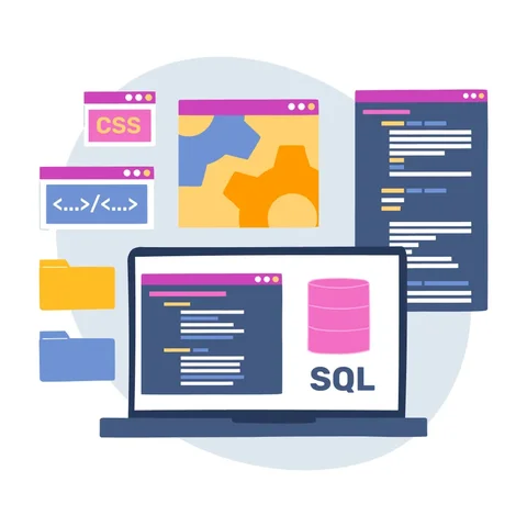 Se desarrollan los lenguajes de consultas (SQL)