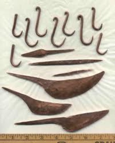 Copper hooks