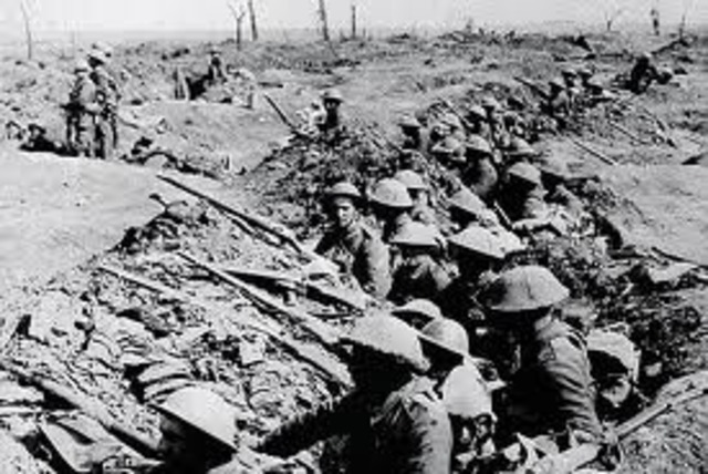 Germans attack the Allies at Verdun in the Battle of the Somme