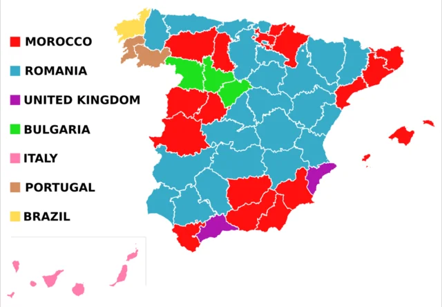 Aumento de la población extranjera