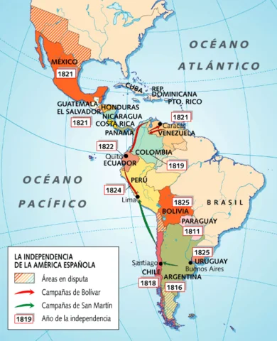 La independència de l’Amèrica hispana