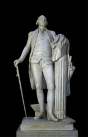Jean-Antoine Houdon, George Washington, 1788-1792. Neoclassisim.