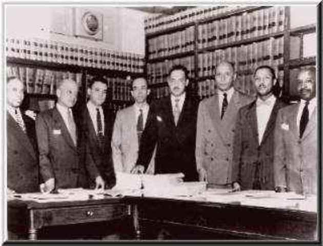 The Little Rock School Board says it will comply with the Supreme Court decision in the Brown v.the Board of Education case.