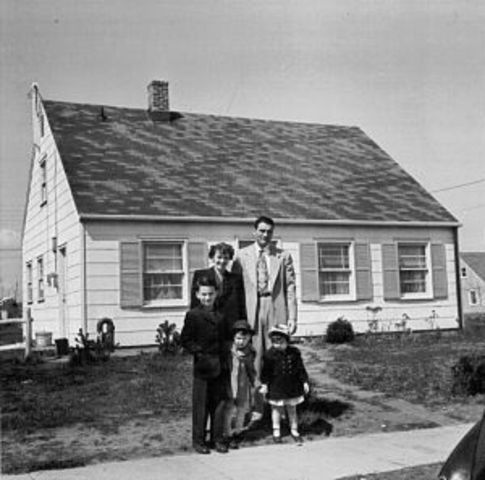 Between 1940 and 1960, percentage of Americans in suburbs jumps from 19.5% to 30.7%