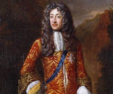 James II on the throne