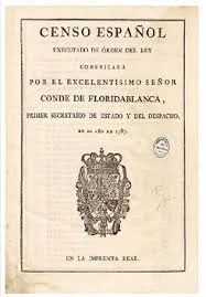 Primer censo estadístico en España