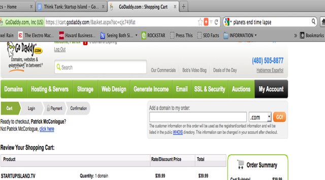Domain Name Registered