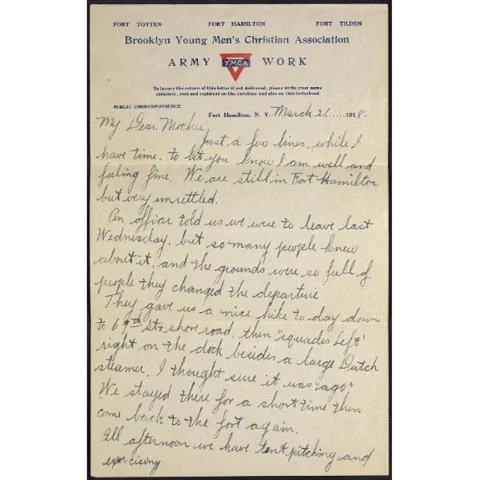 William James Bean was stationed at Fort Hamilton