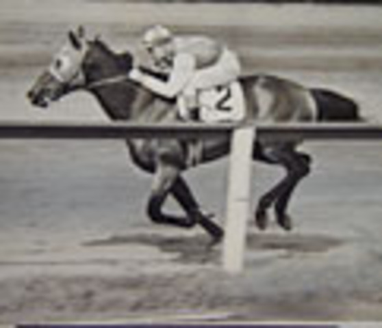 Seabiscuit runs in the Brooklyn Handicap