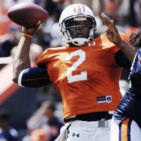 Cam Newton completes 3-of-8 passes in A-Day Game