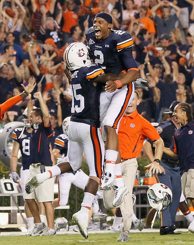 #16 Auburn defeats Clemson in overtime 27-24