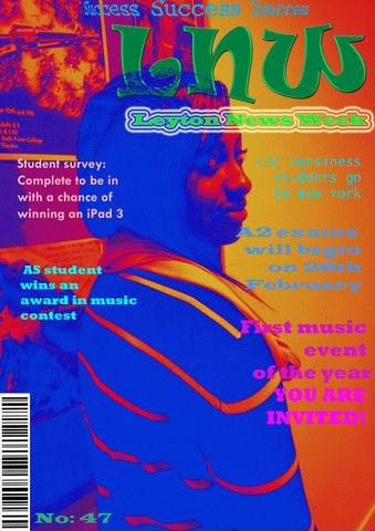 Preliminary Task - LSC magazin cover + contents page