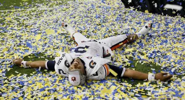 #1 Auburn defeates #18 South Carolina in the SEC Championship game 56-17