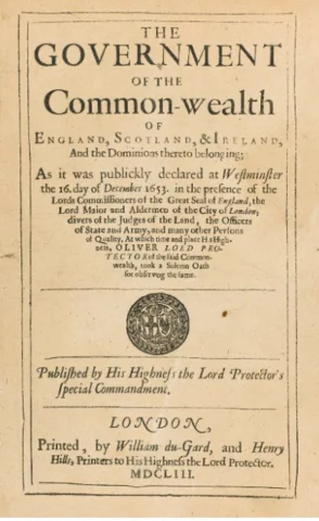 The instrument of Government
