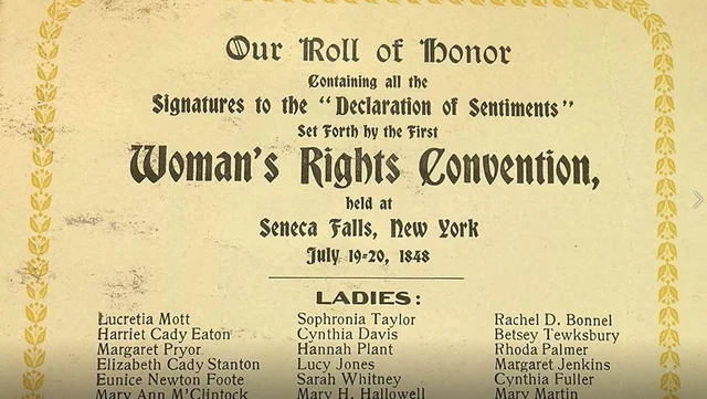 Women’s Rights Convention held in Seneca Falls, New York