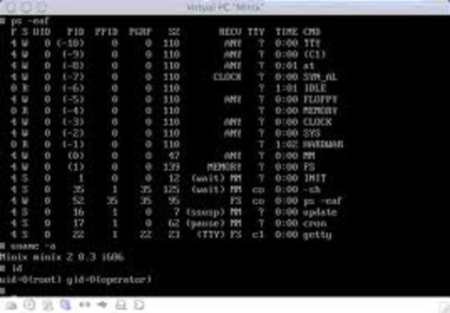 Creacion sistema operativo Minix