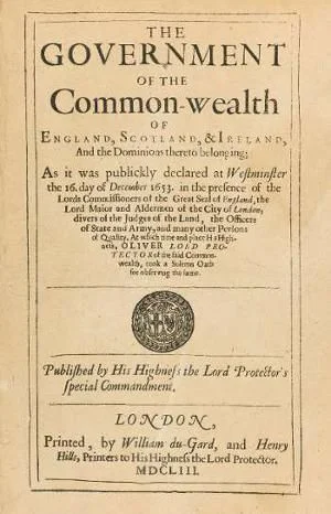 The Instrument of Government.
