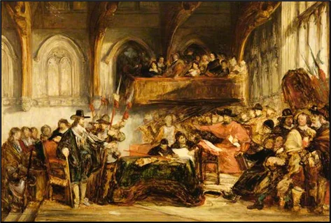 The execution of King Charles I.