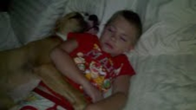 James loves his new puppy!