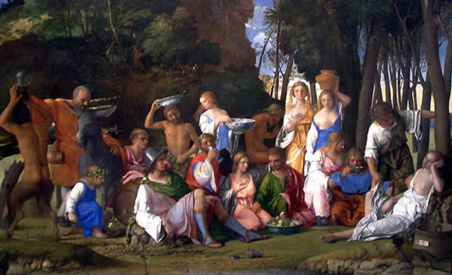 Giovanni Bellini and Titian, Feast of the Gods (Venetian Renaissance)