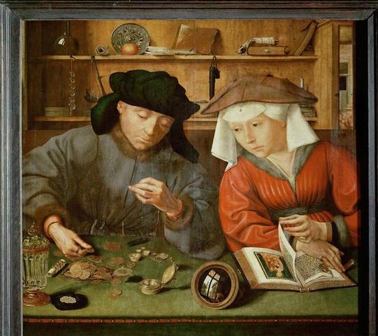 Quinten Massy, The Money-Changer and His Wife (Northern Renaissance)