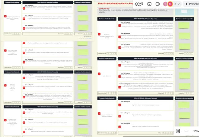 Plantilla individual de ideas