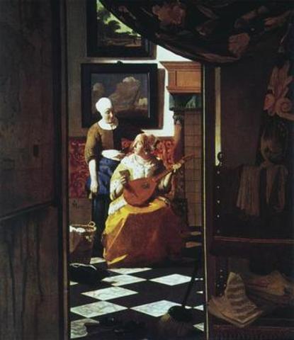 Jan Vermeer, The Letter (Northern Baroque)