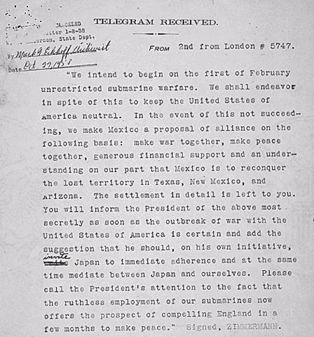 The Zimmermann Telegram