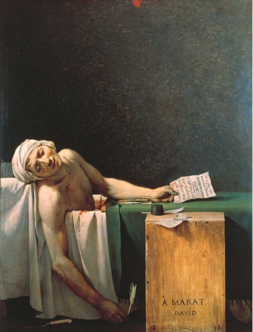 Jacques-Louis David, The Death of Marat (Neoclassicism)